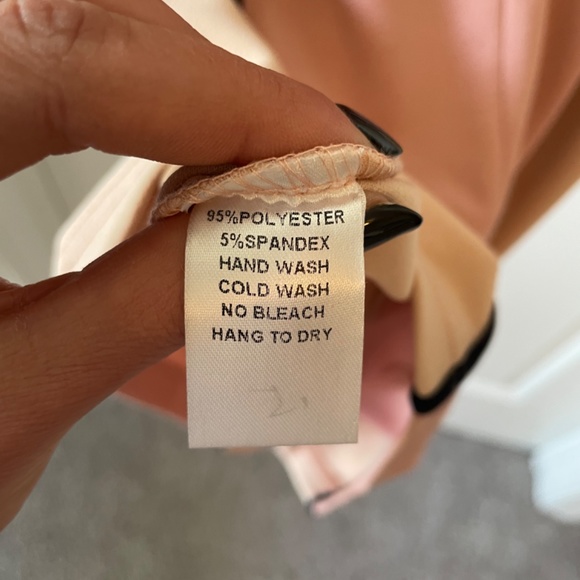 Entry Pink Color-block Pencil Dress - Picture 3 of 3